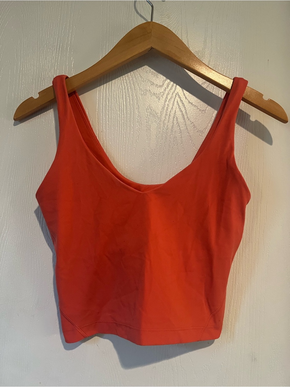 Lululemon Align Tank V Neck Crop Coral Women Size 4